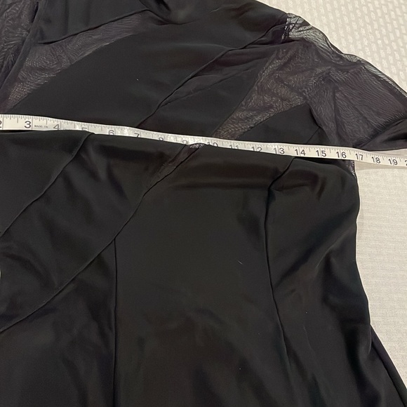 Carabella Head Turning Black Cocktail Dress. Extremely unique  Sheer top. S - Picture 14 of 15